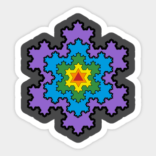 The Koch Snowflake Sticker